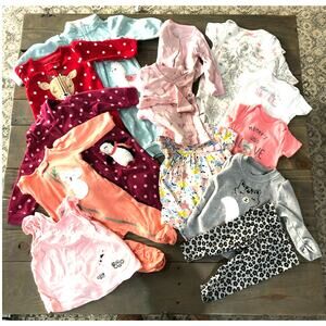 Carter's 15 piece Child of Mine baby girls outfit lot size 3-6 months